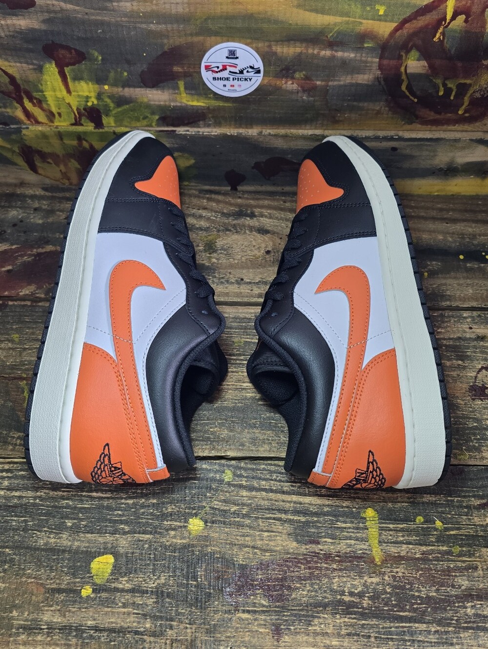 Nike Air Jordan 1 Low Shattered Backboard 553558-081 Men’s Size 11 BRAND NEW - Picture 4 of 8